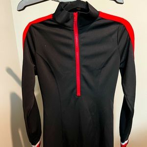 Fashion Nova, US Size Small, Black with Red Stripes